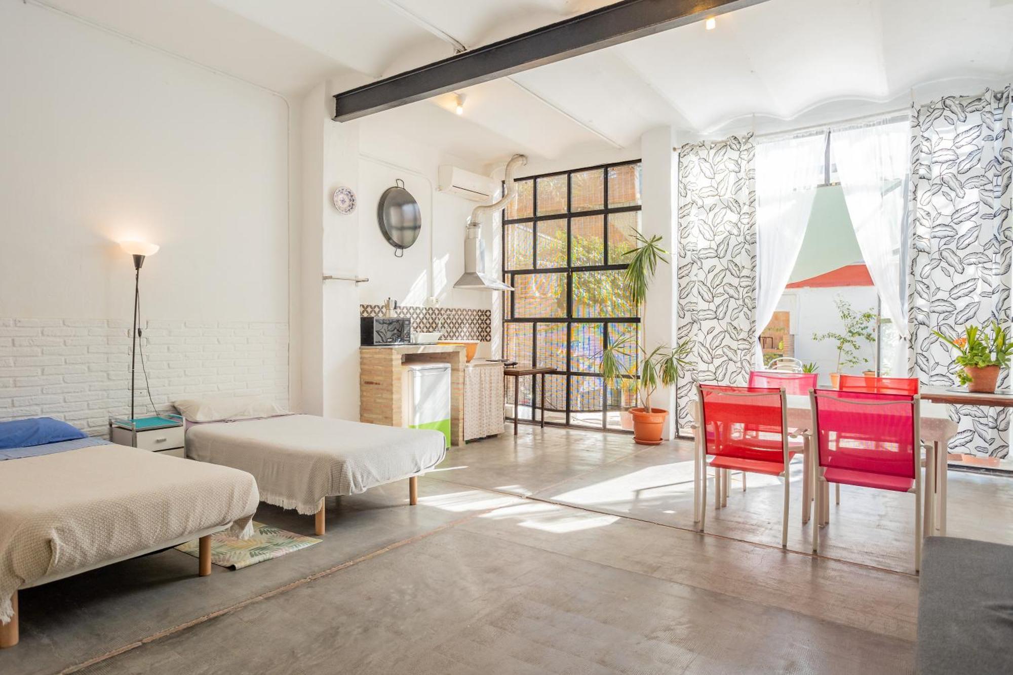 Vintage Con Wifi Y Terraza Privada Appartement Valencia